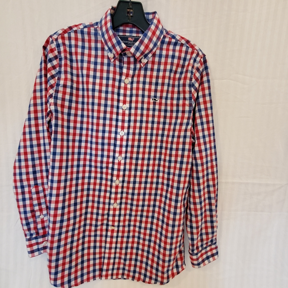 Vineyard Vines Boy's long sleeve shirt size L